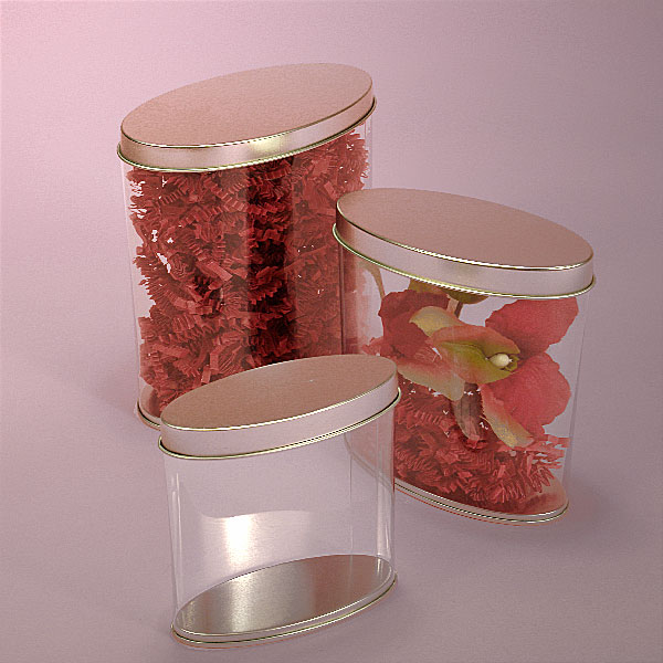 24ea - 5 oz Round Glass Jar with Lid by Paper Mart, White